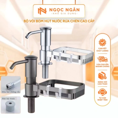 Vòi bơm nước rửa chén nâng cấp 2.025 - Cao cấp, bộ hút, gắn chậu rửa, chỉ 85.000đ