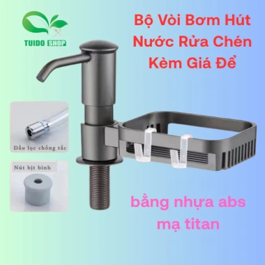 Vòi bơm nước rửa chén nâng cấp cao cấp - bộ vòi hút, lấy nước gắn chậu, giảm giá 20% chỉ 95.000₫