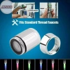 Vòi cảm biến LED 3 màu tự động, thay đổi ánh sáng và nhiệt độ, tiết kiệm nước, sục khí, phun cho bếp và phòng tắm 9