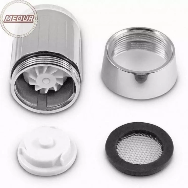 Vòi cảm biến LED 3 màu tự động, thay đổi ánh sáng và nhiệt độ, tiết kiệm nước, sục khí, phun cho bếp và phòng tắm 10