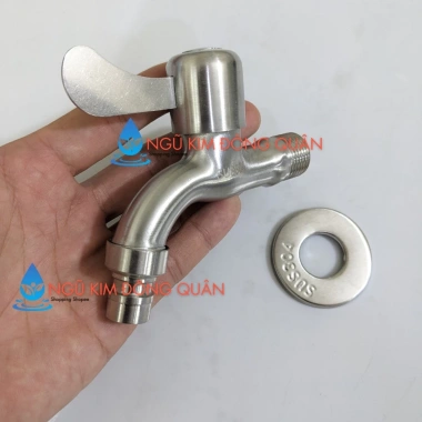 Vòi hồ inox 304 ren 21mm dễ thay thế - hồ tay gạt, vòi nước xả siêu mạnh, giảm giá 18% 64.000 VND 2 Vòi hồ inox 304 ren 21mm dễ thay thế - hồ tay gạt, vòi nước xả siêu mạnh, giảm giá 18% 64.000 VND 2