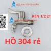 Vòi hồ inox SUS 304 - Vòi máy giặt, gắn tường, xả xô, siêu bền 32.100đ 8