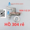 Vòi hồ inox SUS 304 - Vòi máy giặt, gắn tường, xả xô, siêu bền 32.100đ 14
