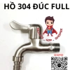 Vòi hồ vòi máy giặt INOX SUS 304 cao cấp tay gạt đúc liền bột inox 64.000đ 8