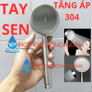 Vòi hoa sen inox 304 cao cấp, tay tăng áp không gỉ – lựa chọn tay tròn, vuông, nhôm 4 Vòi hoa sen inox 304 cao cấp, tay tăng áp không gỉ – lựa chọn tay tròn, vuông, nhôm 4