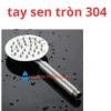 Vòi hoa sen inox 304 cao cấp, tay tăng áp không gỉ – lựa chọn tay tròn, vuông, nhôm 12