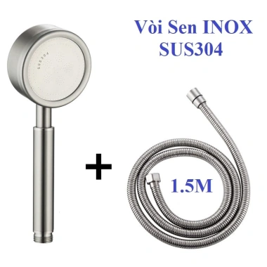 Vòi Hoa Sen INOX 304 cho Nhà Tắm - Tăng Áp Suất, Dây 1,5m, Giá Ưu Đãi 69.000₫ OENON