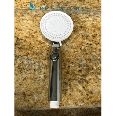 Vòi hoa sen tăng áp cao cấp, bát sen tắm không gỉ 5 chế độ, Đen Trắng Mạ, chỉ 46.000 VND 2