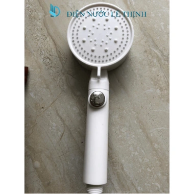 Vòi hoa sen tăng áp cao cấp, bát sen tắm không gỉ 5 chế độ, Đen Trắng Mạ, chỉ 46.000 VND 3