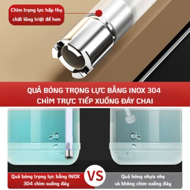 Vòi Hút Nước Rửa Chén INOX 304 MoLuux - Phiên bản mới, cao hơn, lò xò dày, nhấn êm đều, giá 179.999 VND