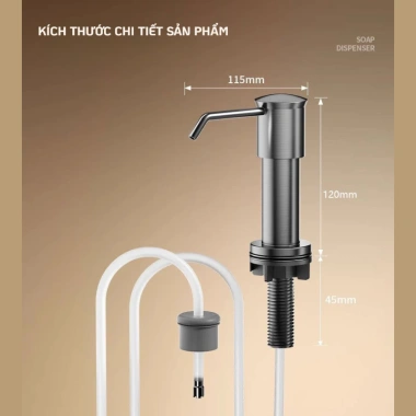 Vòi Hút Nước Rửa Chén INOX 304 MoLuux - Phiên bản mới, cao hơn, lò xò dày, nhấn êm đều, giá 179.999 VND 6 Vòi Hút Nước Rửa Chén INOX 304 MoLuux - Phiên bản mới, cao hơn, lò xò dày, nhấn êm đều, giá 179.999 VND 6