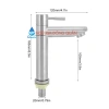 Vòi lavabo 1 đường nước lạnh dạng điếu 20cm inox 304 - ống rỗng nhẹ, nước mạnh, giá 26.750 VND 4