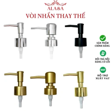 Vòi nhấn ABS thay thế bình sứ – Vòi pump cho nước rửa tay, dầu gội, sữa tắm, cốc sứ – Giá 19.000 VND
