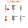 Vòi nhấn inox + nhựa ABS Linh Miêu cho bình sứ đựng dầu gội, sữa tắm, nước rửa tay, phù hợp khách sạn, nhà nghỉ
