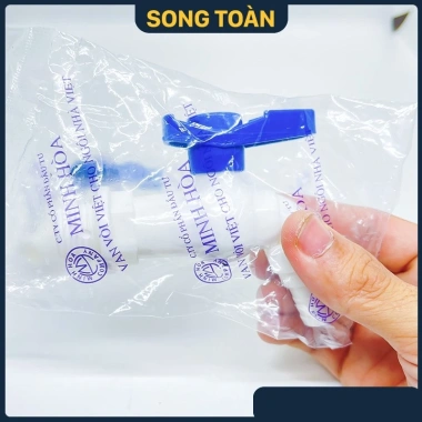 Vòi Nhựa Xả Nước Minh Hòa Trắng Tay Gạt 90 Độ Ren 21-27 - Giá chỉ 22.000đ 2