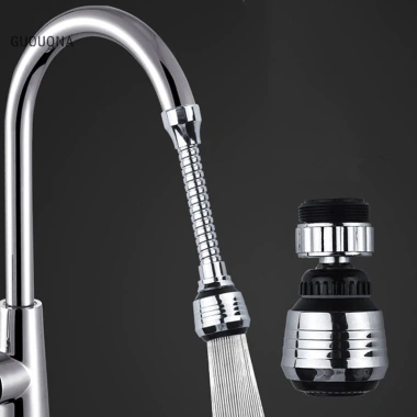 Vòi Nước Bồn Rửa Chén Áp Suất Cao Xoay 360 2 Chế Độ GUOUqna Dễ Lắp Đặt