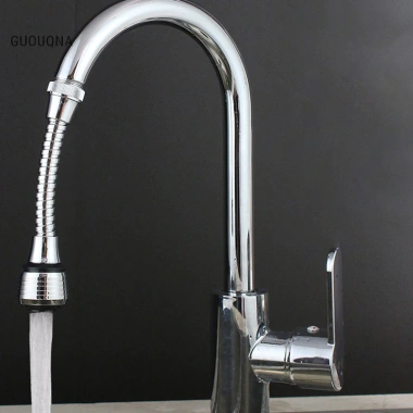 Vòi Nước Bồn Rửa Chén Áp Suất Cao Xoay 360 2 Chế Độ GUOUqna Dễ Lắp Đặt