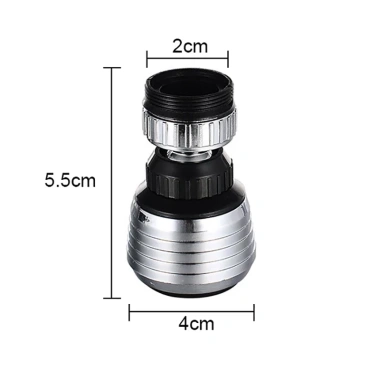 Vòi Nước Bồn Rửa Chén Áp Suất Cao Xoay 360 2 Chế Độ GUOUqna Dễ Lắp Đặt