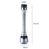 Vòi Nước Bồn Rửa Chén Áp Suất Cao Xoay 360 2 Chế Độ GUOUqna Dễ Lắp Đặt 9