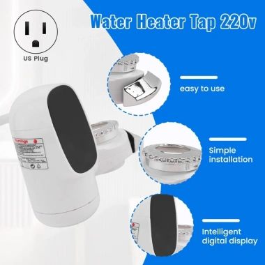 Vòi nước nóng điện 3.000W màn hình kỹ thuật số - Sưởi ấm nhanh, giá chỉ 474,100₫