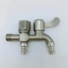 Vòi Nước Thép Không Gỉ 304 2 Đầu Ra Độc Lập - Tiện Dụng Cho Máy Giặt, Chia Nước Thành 2 Cổng