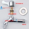 Vòi nước, vòi hồ mỏ vặn mạnh, hợp kim kẽm mạ crom, mỏ gắn ống dẻo 16/18, ren 21, mở được - Giá ưu đãi 56.710₫ 2