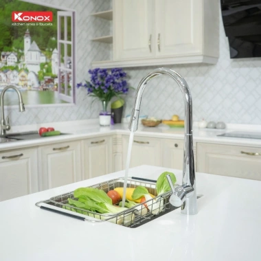 Vòi Rửa Bát Dây Rút Konox KN1.901 Inox 304 Chống Gỉ Sét - An Toàn, Giá Ưu Đãi 4,120,000 VND 7