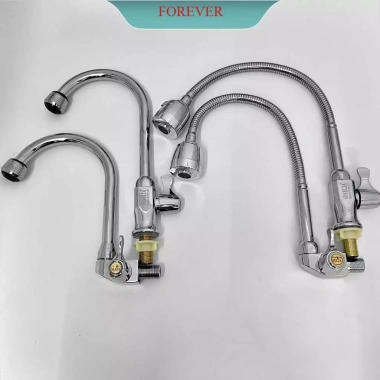 Vòi rửa bát đơn lạnh một đường nước, cắm tường đa năng, rửa bát cứng mềm, giá 159k