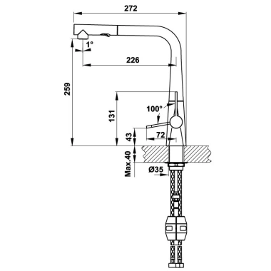 Vòi rửa bát Hafele HT20-CH1P259 – Thiết kế hiện đại, tiết kiệm nước, giá 9.985.091₫ 4