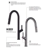 Vòi rửa bát Hafele HT25-SH1P449 - Dây rút tiện lợi, hiện đại, giảm 44% 3