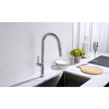 Vòi rửa bát Hafele HT25-SH1P449 - Dây rút tiện lợi, hiện đại, giảm 44%