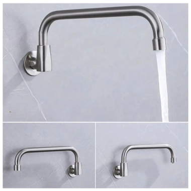 Vòi rửa bát Inox 304 gắn tường 30cm - Vòi bếp công nghiệp giảm giá 140.000₫