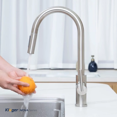 Vòi rửa bát Kluger KLF30S - Dây rút, xoay 360°, nóng lạnh cao cấp, giảm 20%