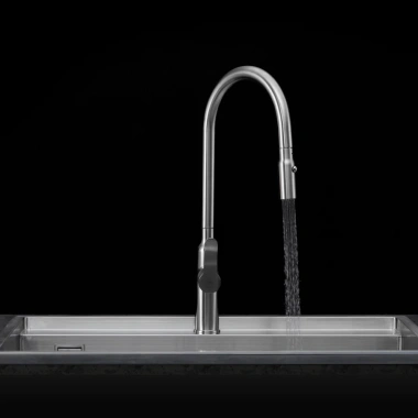 Vòi rửa bát Malloca K046-SS dây rút nóng lạnh - Tiện dụng, phù hợp mọi chậu rửa 5