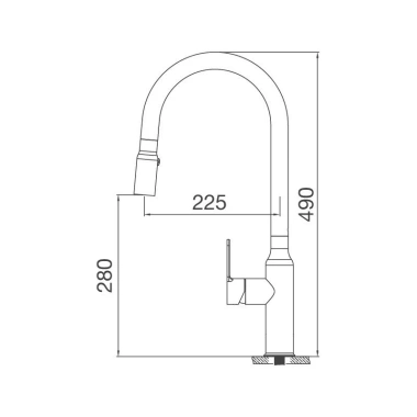 Vòi rửa bát Malloca K046-SS dây rút nóng lạnh - Tiện dụng, phù hợp mọi chậu rửa 6