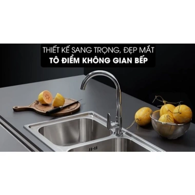 Vòi rửa bát Malloca K1.603CL - Xoay 360°, chống gỉ, tiện lợi cho chậu rửa, giảm giá 20% 4