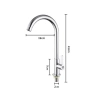 Vòi rửa chén bát bi xoay 360 inox Bóng 304 đường nước lạnh cao cấp bền đẹp giá ưu đãi 145k 4