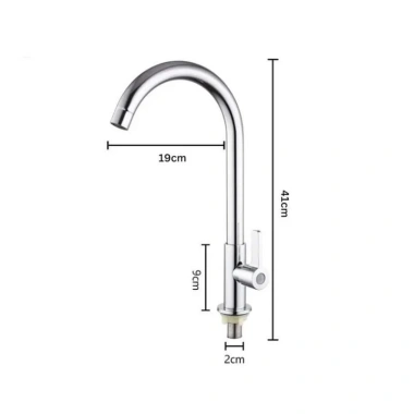 Vòi rửa chén bát bi xoay 360 inox Bóng 304 đường nước lạnh cao cấp bền đẹp giá ưu đãi 145k