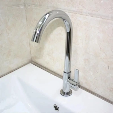 Vòi rửa chén bát bi xoay 360 inox Bóng 304 đường nước lạnh cao cấp bền đẹp giá ưu đãi 145k