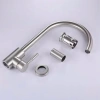 Vòi rửa chén bát inox mờ, vòi xả nước nóng lạnh, cần cứng, chỉ 200k 5