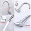 Vòi rửa chén bát lạnh gắn tường Inox 304 cần cứng - Giá chỉ 114.000 VND, giảm mạnh 7