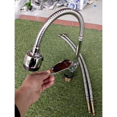 Vòi rửa chén cần mềm nóng lạnh kèm 2 dây cấp - Giá chỉ 250.000, giảm mạnh 2 Vòi rửa chén cần mềm nóng lạnh kèm 2 dây cấp - Giá chỉ 250.000, giảm mạnh 2