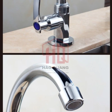 Vòi Rửa Chén Gắn Chậu Mạ Kẽm Cổ Cao 360 Bền Oxy Hóa Tháo Lắp Dễ Dàng 94.094₫