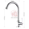 Vòi Rửa Chén Gắn Chậu Mạ Kẽm Cổ Cao 360 Bền Oxy Hóa Tháo Lắp Dễ Dàng 94.094₫ 6