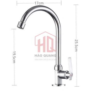 Vòi Rửa Chén Gắn Chậu Mạ Kẽm Cổ Cao 360 Bền Oxy Hóa Tháo Lắp Dễ Dàng 94.094₫