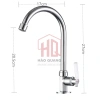 Vòi Rửa Chén Gắn Chậu Mạ Kẽm Cổ Cao 360 Bền Oxy Hóa Tháo Lắp Dễ Dàng 94.094₫ 7