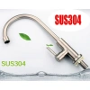 Vòi rửa chén inox 304 xoay 360 - Thiết kế lạnh cong, giá rẻ 21.900 VND