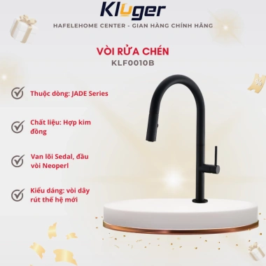 Vòi rửa chén Kluger KLF10B – Giá 4,690,000₫, bảo hành 5 năm, tiết kiệm nước