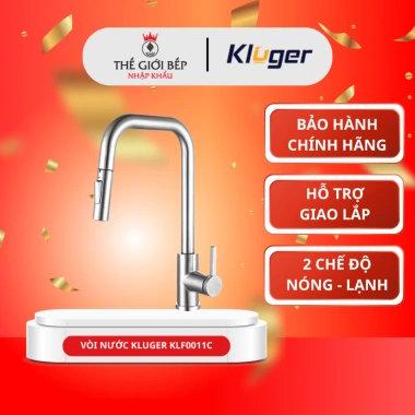 Vòi rửa chén Kluger KLF11C Inox 304 - Bền đẹp, thiết kế hiện đại, dễ lắp đặt, giá chỉ 2.712.000đ