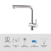 Vòi rửa chén Kluger KLF13C Nóng Lạnh Đa Năng, Xoay Linh Hoạt Tiết Kiệm Nước 6